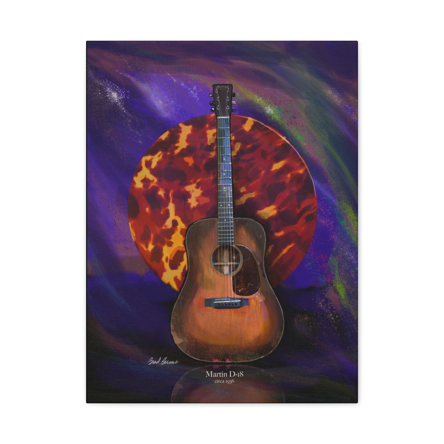 Martin D-18 1936 Canvas wall Art