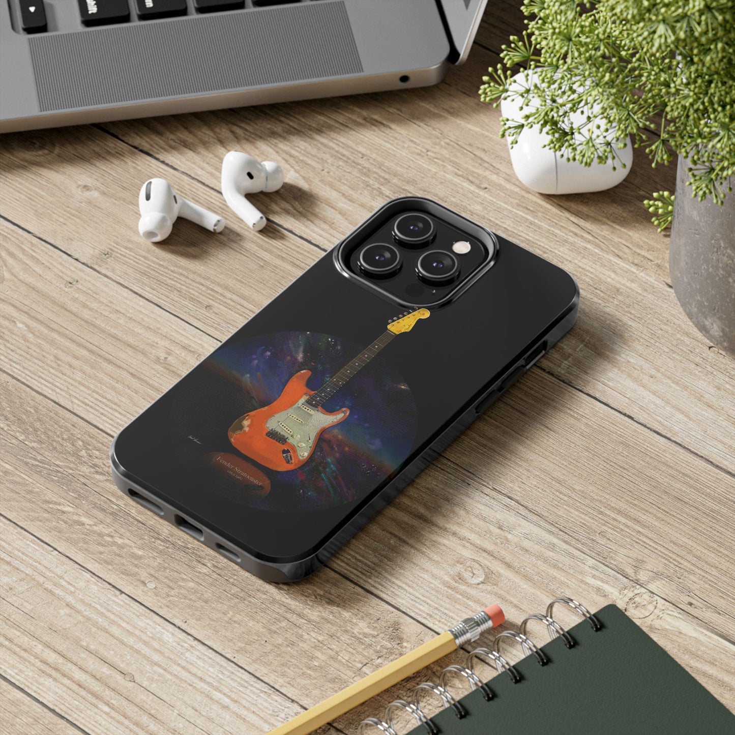 Phone Case - Fender Stratocaster Painting Design for iPhone 15