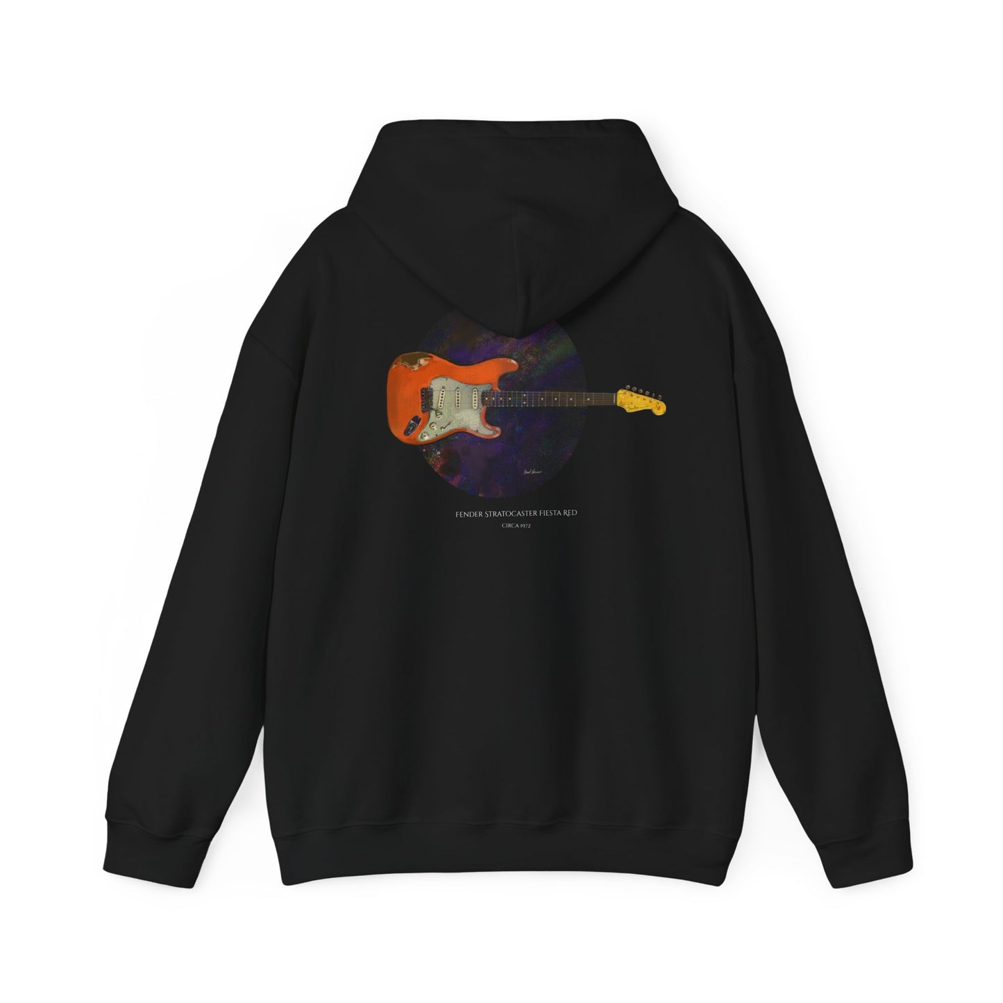 Fender Stratocaster Fiesta Red Hooded Sweatshirt