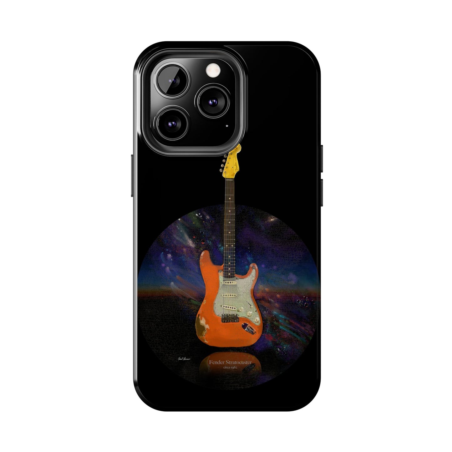 Phone Case - Fender Stratocaster Painting Design for iPhone 15