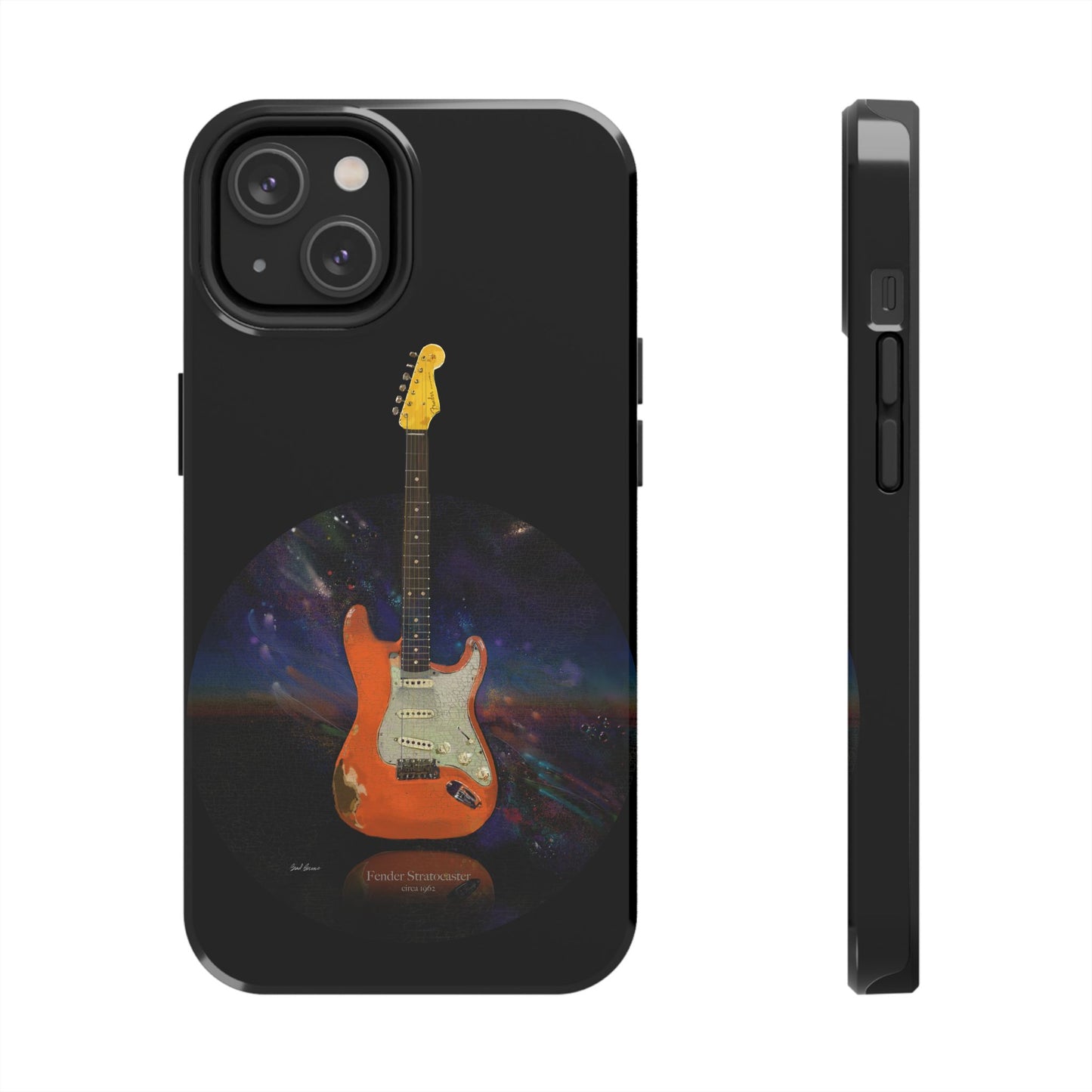 Phone Case - Fender Stratocaster Painting Design for iPhone 15