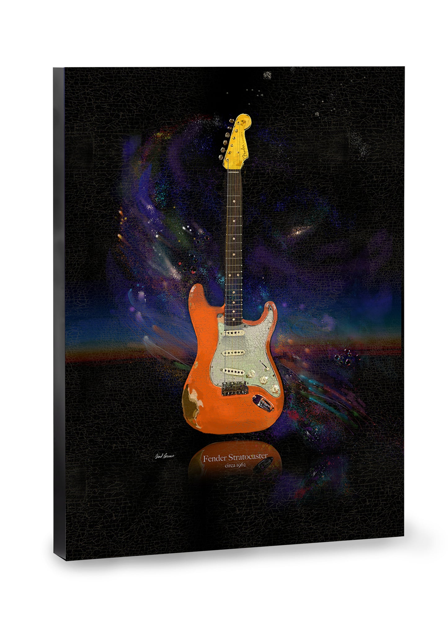 Fender Stratocaster Fiesta Red 1963 Canvas Wall Art