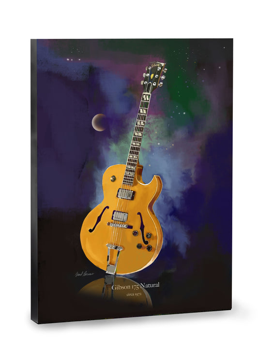 Gibson 175 Natural 1972 Wall Art Canvas Print